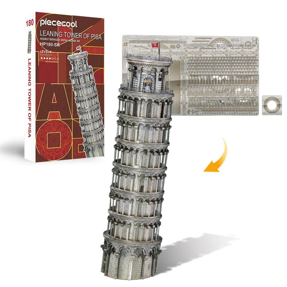  Mô Hình Kim Loại 3D Lắp Ráp Piececool Tháp Nghiêng Pisa (Torre di Pisa) HP180-SR - MP1054 