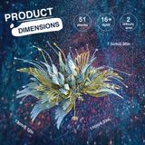  Mô Hình Kim Loại 3D Lắp Ráp Piececool Thiên Ngữ Hạc Bảo Bình (51 mảnh, Aquarius) IP062-BG – MP1079 