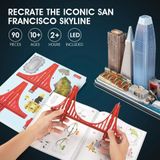  Mô Hình Giấy 3D Lắp Ráp CubicFun San Francisco Cityline (90 mảnh, đèn LED) L524h - PP025 