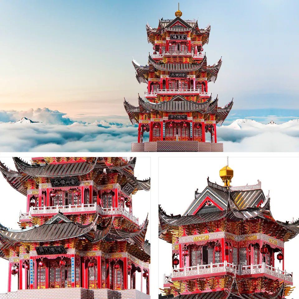  Mô Hình Kim Loại Lắp Ráp 3D Piececool Juyuan Tower (303 mảnh) HP111-RKS - MP598 