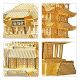  Mô Hình Kim Loại Lắp Ráp 3D Piececool Hoàng Hạc Lâu (84 mảnh, Yellow Crane Tower) HP039-G – MP080 