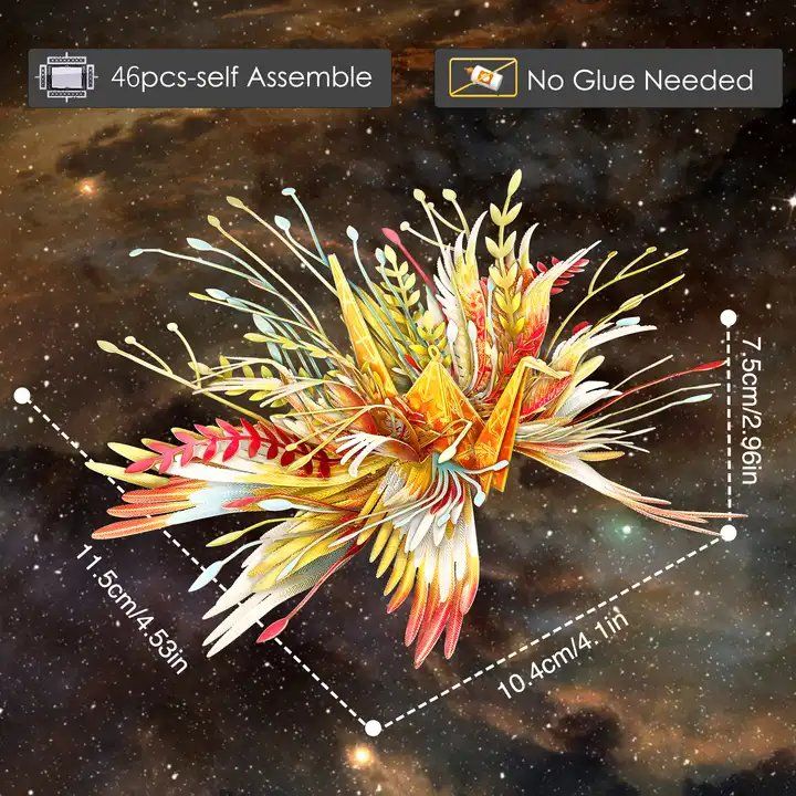  Mô Hình Kim Loại 3D Lắp Ráp Piececool Thiên Ngữ Hạc Nhân Mã (46 mảnh, Sagittarius) HIP072-RG - MP1145 