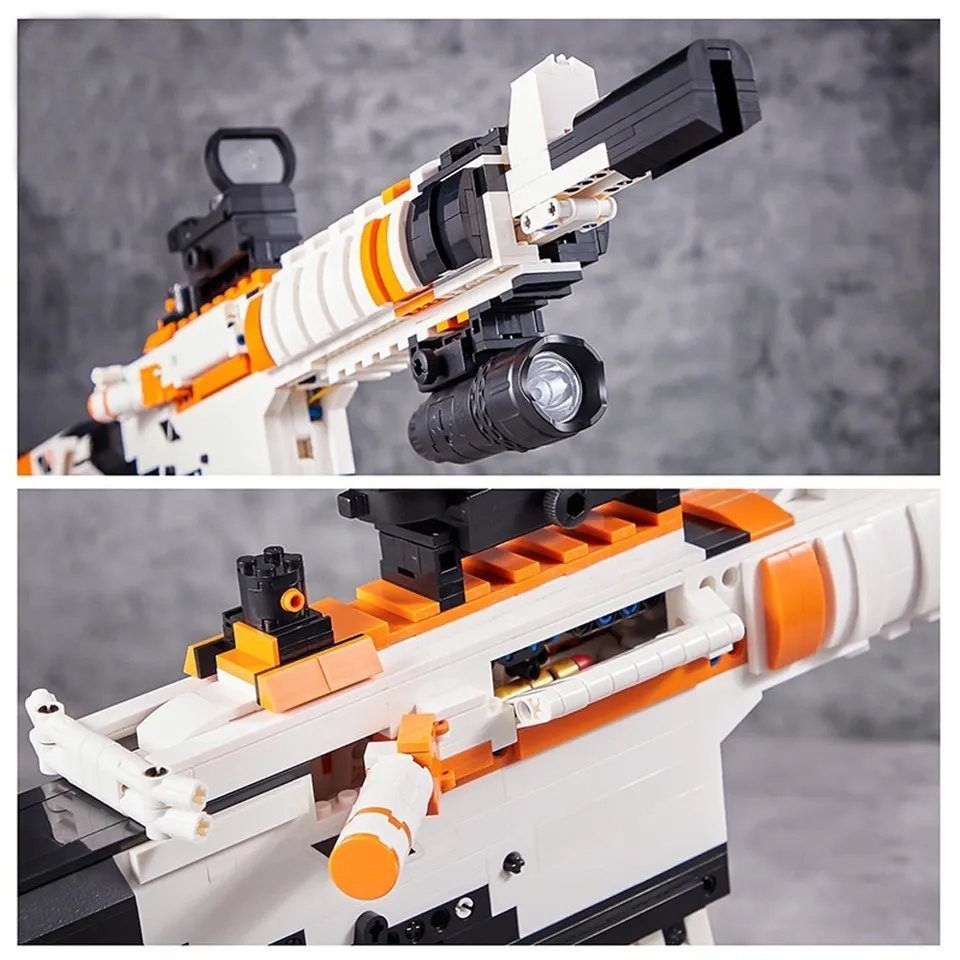  Mô Hình Nhựa 3D Lắp Ráp OEM Súng Trường M4A4 (1388 mảnh, Rifle) DK2001 - LG0136 