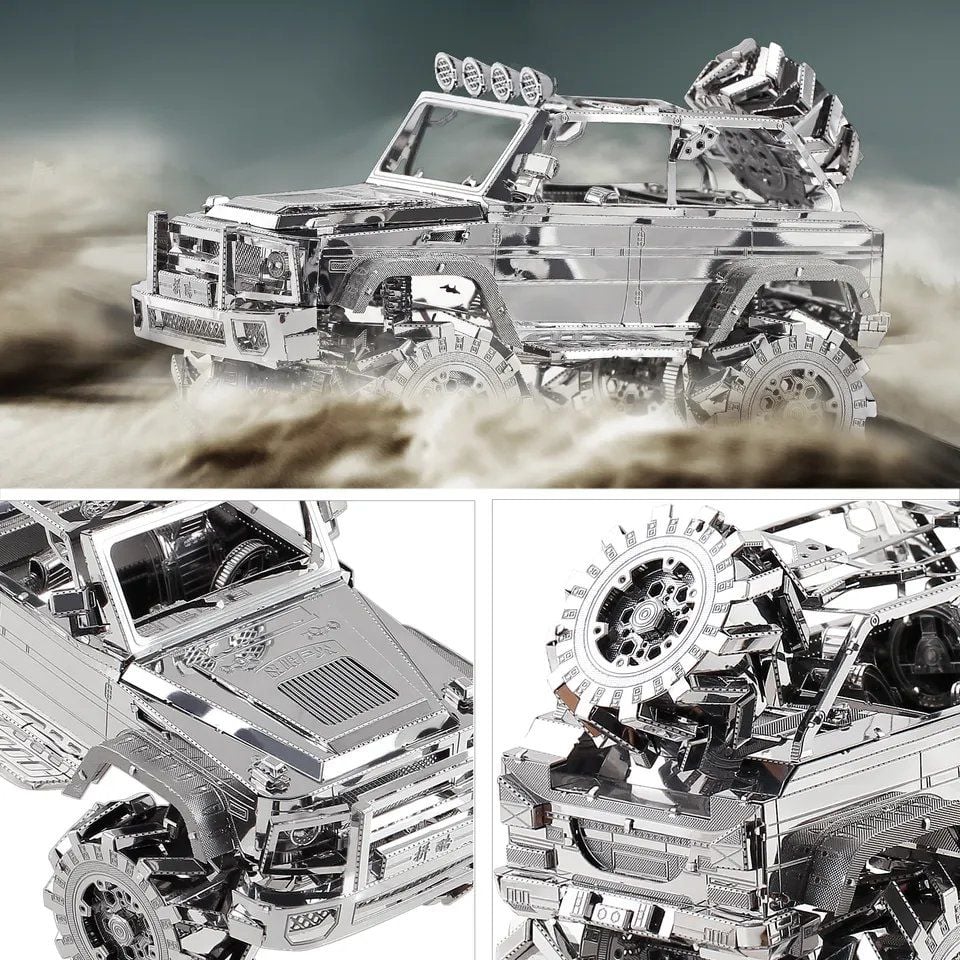  Mô Hình Kim Loại Lắp Ráp 3D Piececool Xe Vượt Địa Hình (157 mảnh, SUV Off-Road) – MP219 