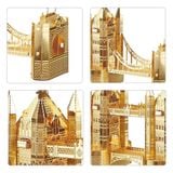  Mô Hình Kim Loại Lắp Ráp 3D Piececool Cầu Tháp Luân Đôn (65 mảnh, London Tower Bridge) HP009-G – MP139 