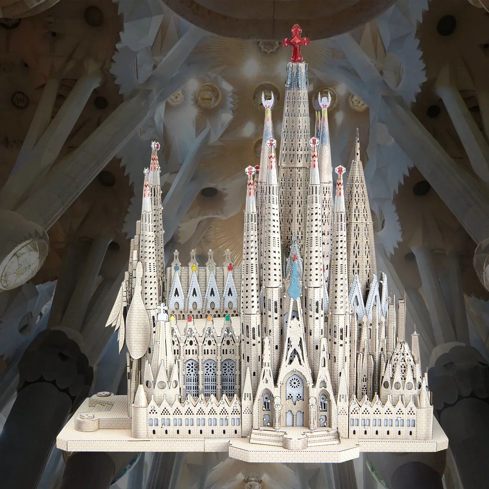  Mô Hình Kim Loại 3D Lắp Ráp Piececool Nhà Thờ La Sagrada Familia (450 mảnh) HP360-WS - MP1232 