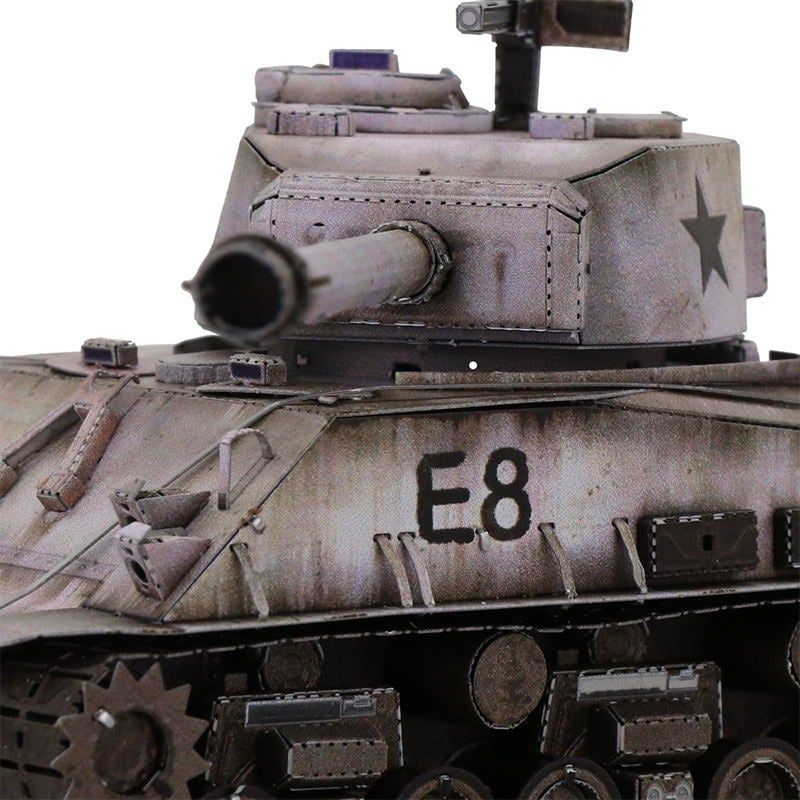  Mô Hình Kim Loại Lắp Ráp 3D MU Xe Tăng Hạng Trung Sherman M4 (169 mảnh, Sherman Medium Tank) YM-N038 – MP808 