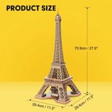  Mô Hình Giấy 3D Lắp Ráp CubicFun Tháp Eiffel DS0998h (80 mảnh, National Geographic Eiffel Tower) - PP065 