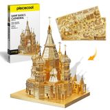  Mô Hình Kim Loại Lắp Ráp 3D Piececool Nhà Thờ Chính Tòa (96 mảnh, Saint Basil Cathedral) HP014-G – MP073 