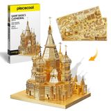  Mô Hình Kim Loại Lắp Ráp 3D Piececool Nhà Thờ Chính Tòa (Saint Basil Cathedral) HP014-G – MP073 