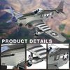  Mô Hình Kim Loại 3D Lắp Ráp Piececool Máy Bay Tiêm Kích P-51 Mustang (107 mảnh) HP312-SK - MP1227 