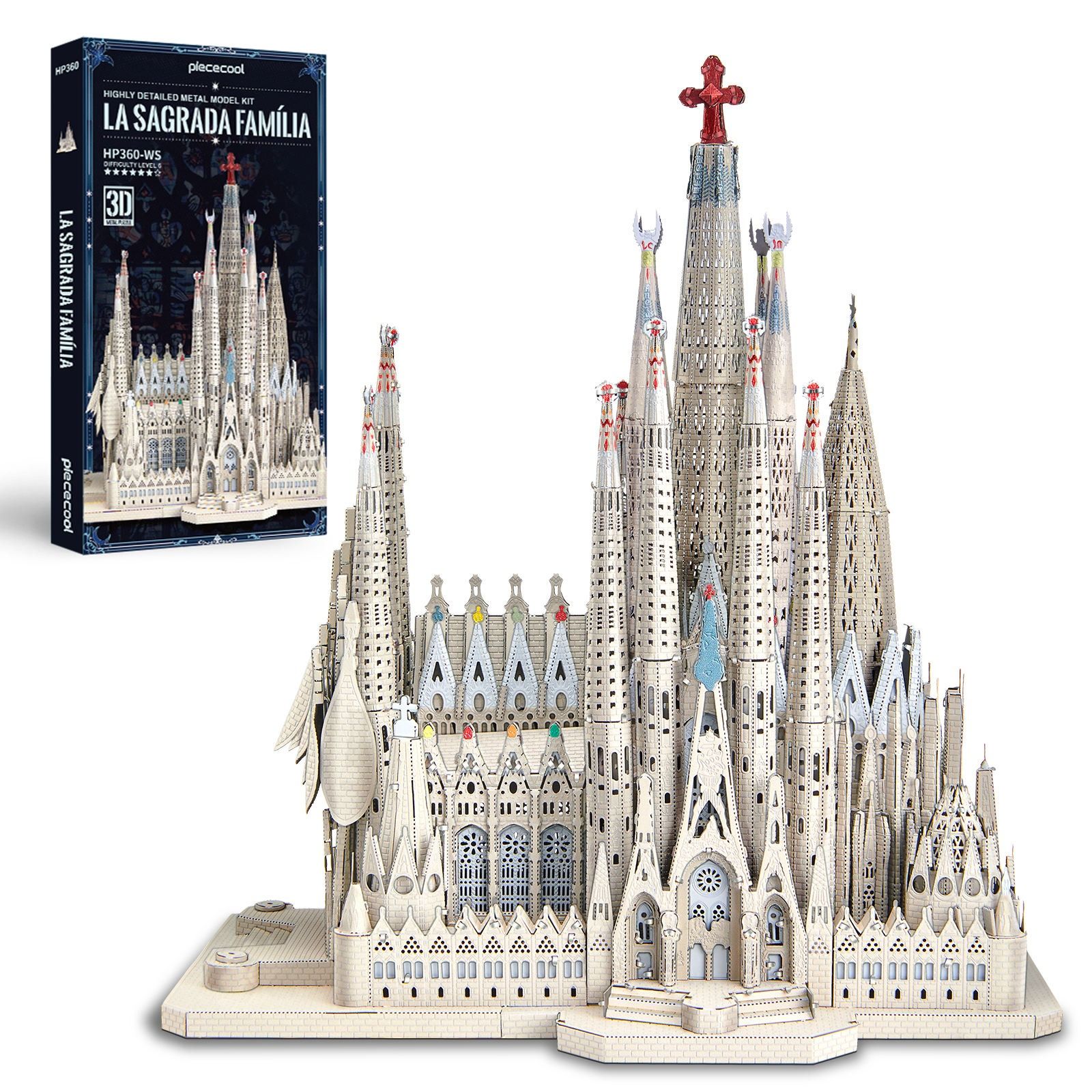  Mô Hình Kim Loại 3D Lắp Ráp Piececool Nhà Thờ La Sagrada Familia (450 mảnh) HP360-WS - MP1232 