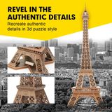 Mô Hình Giấy 3D Lắp Ráp CubicFun Tháp Eiffel (80 mảnh, National Geographic Eiffel Tower) DS0998h - PP065 