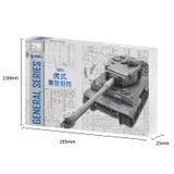  Mô Hình Kim Loại Lắp Ráp 3D MU Xe Tăng Hạng Nặng Tiger I (224 mảnh, Tiger Tank) YM-N086 – MP773 