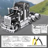  Mô Hình Kim Loại 3D Lắp Ráp Piececool Xe Đầu Kéo Kenworth T909 (308 mảnh, Trucks T909) HP344-KS - MP1228 