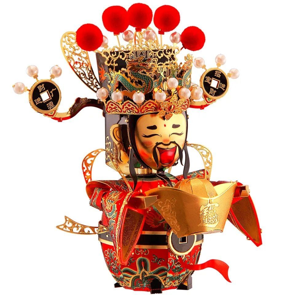  Mô Hình Kim Loại Lắp Ráp 3D Piececool Thần Tài (44 mảnh, The God Of Fortune) HP113-RGK - MP602 