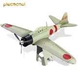  Mô Hình Kim Loại 3D Lắp Ráp Piececool Tiêm Kích (29 mảnh, MITSUBISHI A6M ZERO) HP234-RS - MP1150 