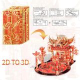  Mô Hình Kim Loại 3D Lắp Ráp Piececool Nhà Hát Hồng Hải Đường (Red Crabapple Theater) P150-GRN - MP877 