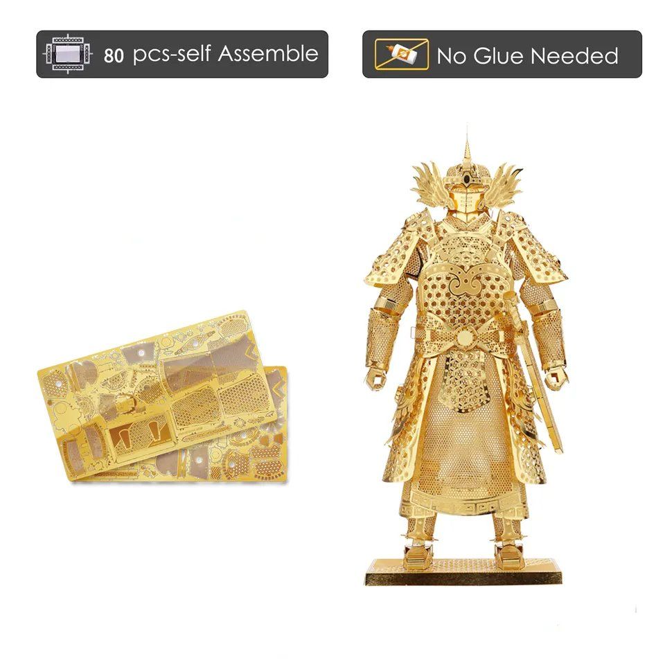  Mô Hình Kim Loại Lắp Ráp 3D Piececool Áo Giáp Hoàng Kim (Warrior Armor) HP049-G – MP085 