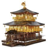  Mô Hình Kim Loại 3D Lắp Ráp Piececool Chùa Gác Vàng Kinkaku-ji (369 mảnh, Golden Pavilion) HP257-GR - MP1151 