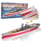  Mô Hình Kim Loại Lắp Ráp 3D Piececool Thiết Giáp Hạm Yamato Battleship HP101-SRY – MP462 