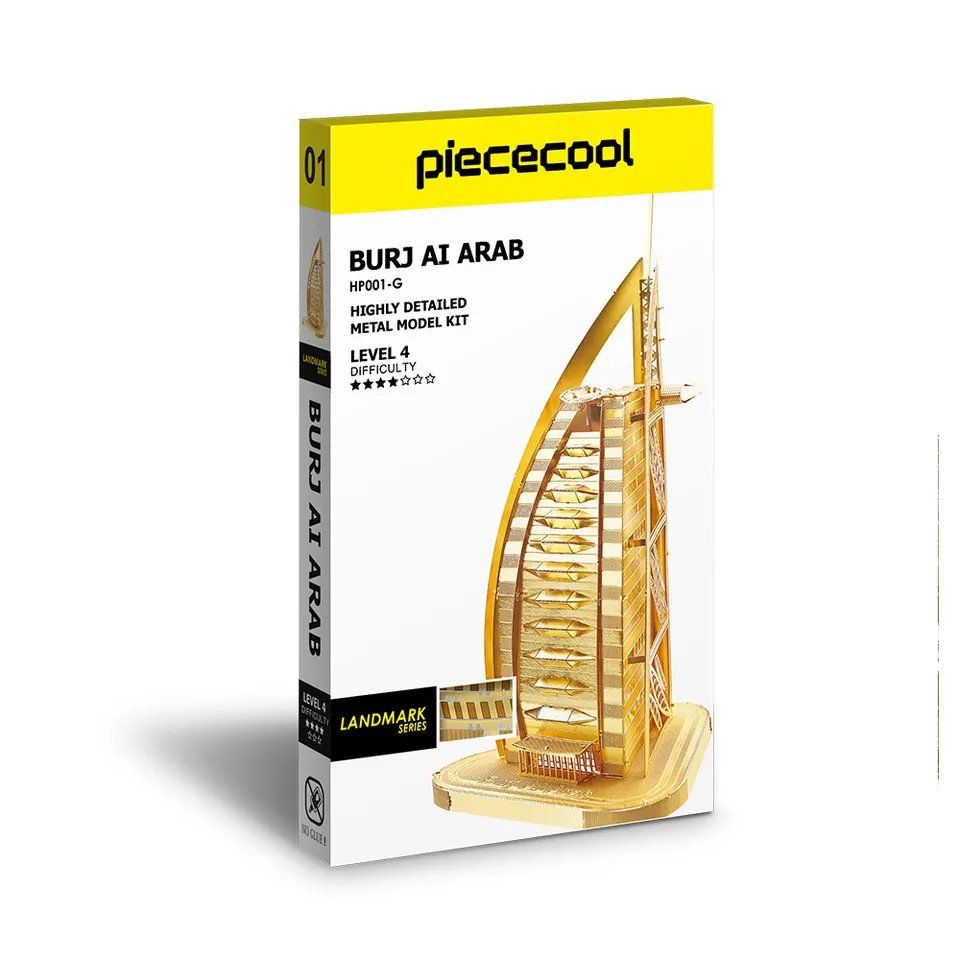  Mô Hình Kim Loại Lắp Ráp 3D Piececool Burj Al Arab HP001-G – MP088 