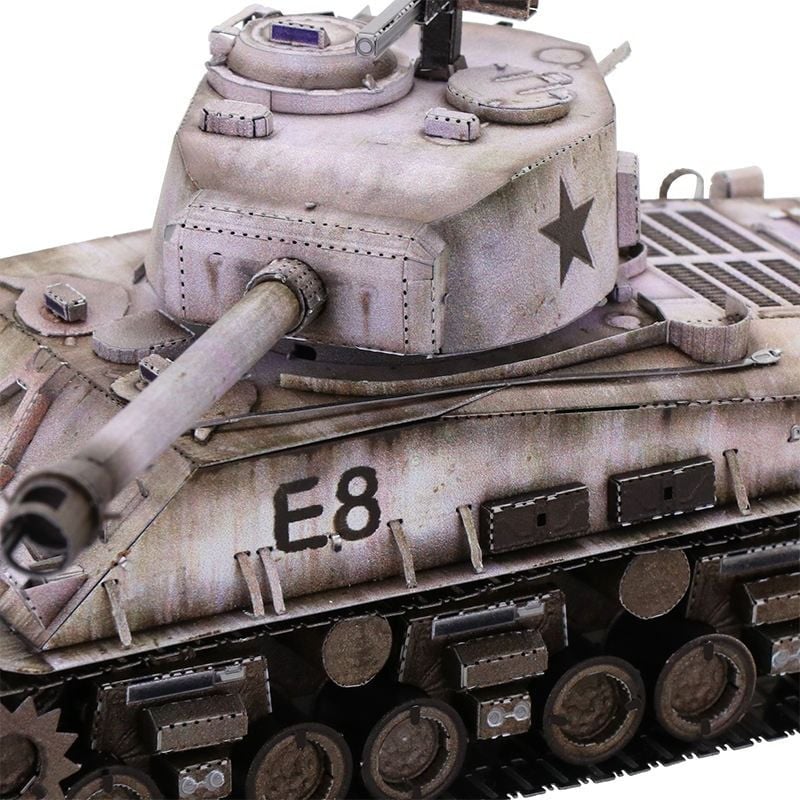  Mô Hình Kim Loại Lắp Ráp 3D MU Xe Tăng Hạng Trung Sherman M4 (169 mảnh, Sherman Medium Tank) YM-N038 – MP808 