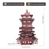  Mô Hình Kim Loại Lắp Ráp 3D Piececool Lầu Việt Vương (Yuewang Tower) HP089-RKS – MP313 