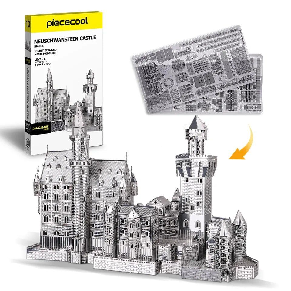  Mô Hình Kim Loại Lắp Ráp 3D Piececool Lâu Đài Cổ Tích (Neuschwanstein Castle) HP013-S – MP380 