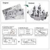  Mô Hình Kim Loại Lắp Ráp 3D Piececool The Queen Anne's Revenge (63 mảnh) HP038-S – MP086 