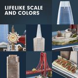  Mô Hình Giấy 3D Lắp Ráp CubicFun San Francisco Cityline (90 mảnh, đèn LED) L524h - PP025 