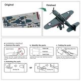  Mô Hình Kim Loại 3D Lắp Ráp Piececool Tiêm Kích (44 mảnh, DOUGLAS SBD DAUNTLESS) HP233-BS - MP1148 