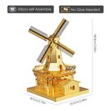  Mô Hình Kim Loại Lắp Ráp 3D Piececool Cối Xay Gió (89 mảnh, Dutch Windmill) HP012-G – MP253 