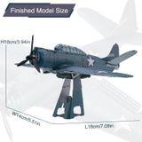  Mô Hình Kim Loại 3D Lắp Ráp Piececool Tiêm Kích (44 mảnh, DOUGLAS SBD DAUNTLESS) HP233-BS - MP1148 