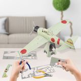  Mô Hình Kim Loại 3D Lắp Ráp Piececool Tiêm Kích (29 mảnh, MITSUBISHI A6M ZERO) HP234-RS - MP1150 