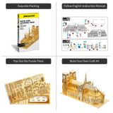  Mô Hình Kim Loại Lắp Ráp 3D Piececool Nhà Thờ Đức Bà (Notre Dame De Paris) HP016-G – MP071 