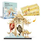  Mô Hình Kim Loại 3D Lắp Ráp Piececool Cá Chép Vượt Vũ Môn (249 mảnh, Dragon Gate Carps) HP153-WG - MP894 
