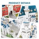  Mô Hình Giấy 3D Lắp Ráp CubicFun Lâu Đài Neuschwanstein (128 mảnh, National Geographic Germany Neuschwanstein Castle) DS0990h - PP062 