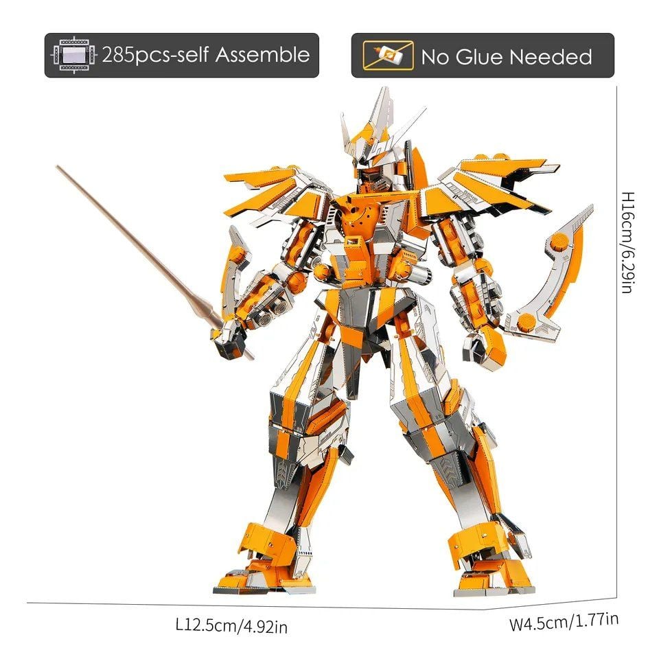  Mô Hình Kim Loại Lắp Ráp 3D Piececool Robot Ánh Trăng (285 mảnh, Crescent Blade Armor) HP097-SY – MP471 