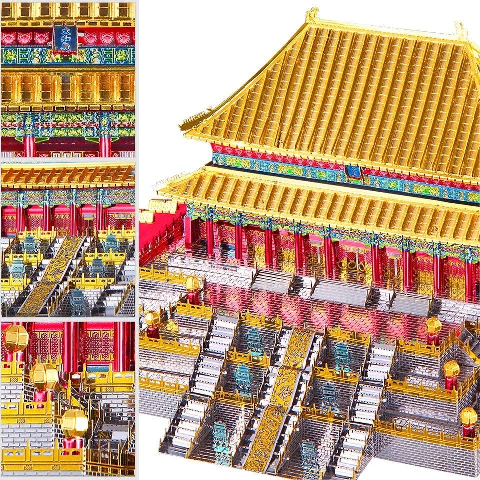  Mô Hình Kim Loại Lắp Ráp 3D Piececool Điện Thái Hòa (Hall Of Supreme Harmony) HP108-GSR - MP530 