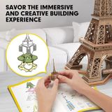  Mô Hình Giấy 3D Lắp Ráp CubicFun Tháp Eiffel (80 mảnh, National Geographic Eiffel Tower) DS0998h - PP065 