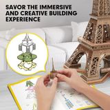  Mô Hình Giấy 3D Lắp Ráp CubicFun Tháp Eiffel DS0998h (80 mảnh, National Geographic Eiffel Tower) - PP065 