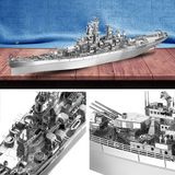  Mô Hình Kim Loại Lắp Ráp 3D Piececool Thiết Giáp Hạm USS Missouri HP096-S – MP369 
