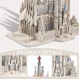  Mô Hình Kim Loại 3D Lắp Ráp Piececool Nhà Thờ La Sagrada Familia (450 mảnh) HP360-WS - MP1232 
