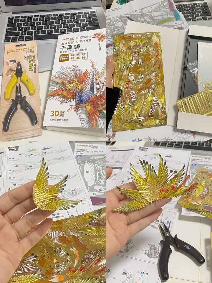  Mô Hình Kim Loại 3D Lắp Ráp Piececool Thiên Ngữ Hạc Hoa Bồ Công Anh (38 mảnh, Dandelion) HP206-NG - MP1118 