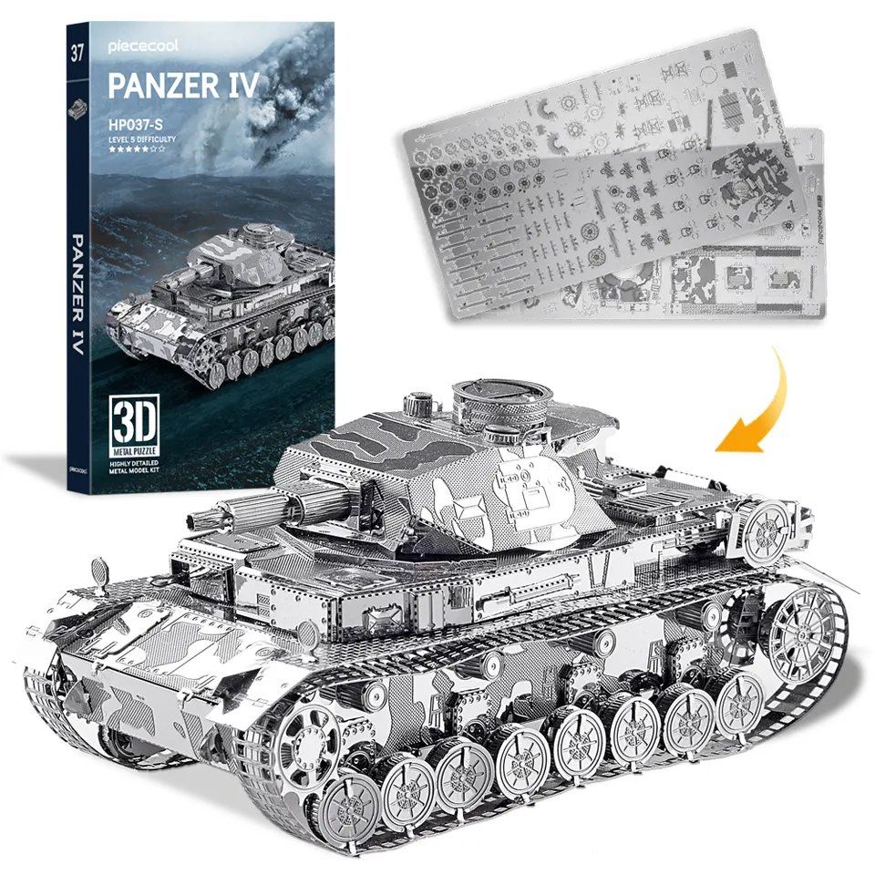  Mô Hình Kim Loại Lắp Ráp 3D Piececool Xe Tăng Panzer IV HP037-S – MP101 