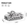  Mô Hình Kim Loại Lắp Ráp 3D Piececool Siêu Đại Pháo (133 mảnh, Railway Gun) HP035-S – MP087 