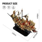  Mô Hình Kim Loại 3D Lắp Ráp Piececool Tàu Thừa Phong Phá Lãng (709 mảnh, The Wind Breaker) HP171-KG – MP1004 