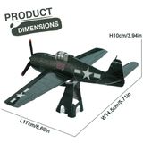  Mô Hình Kim Loại 3D Lắp Ráp Piececool Tiêm Kích (30 mảnh, GRUMMAN F6F HELLCAT) HP235-BS - MP1149 
