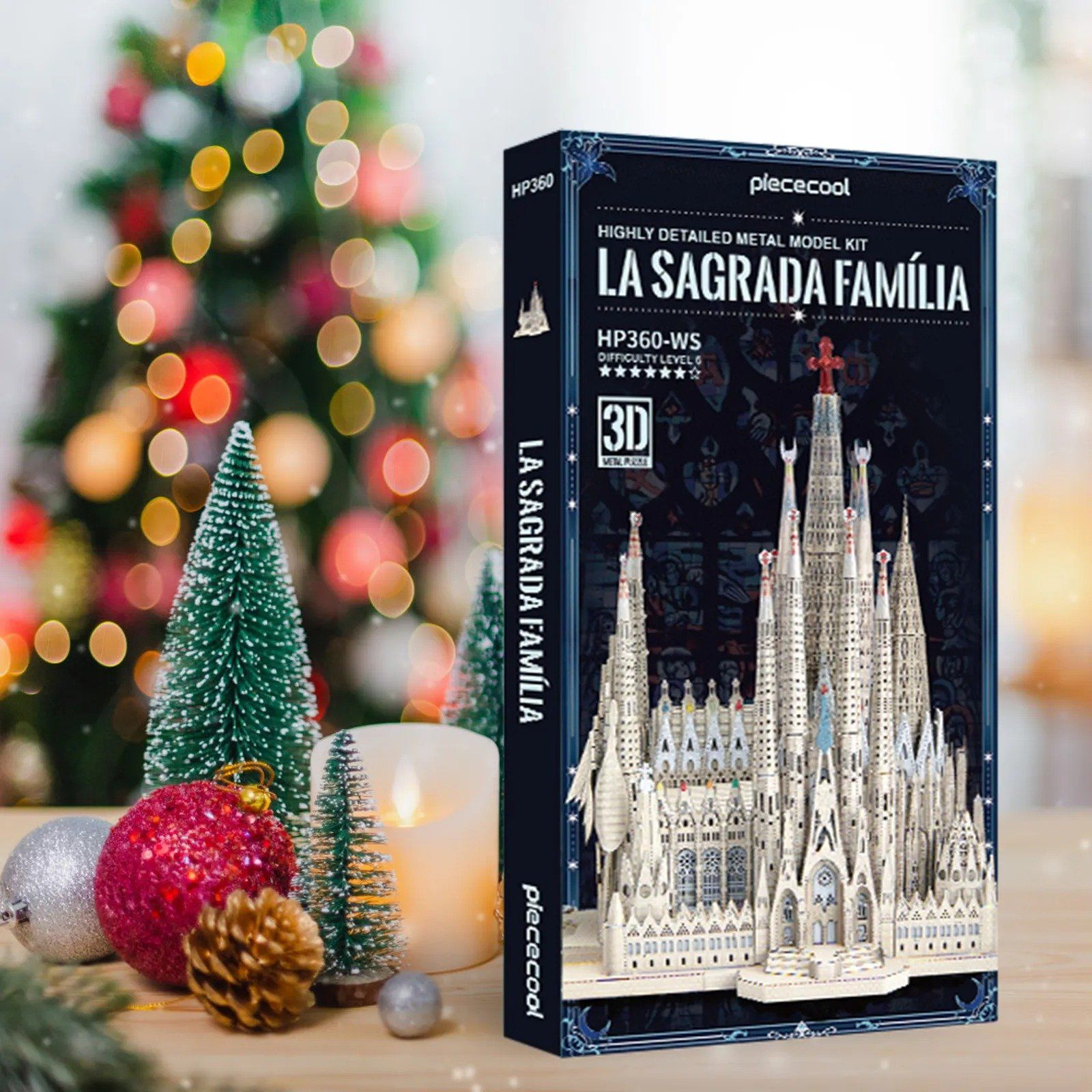  Mô Hình Kim Loại 3D Lắp Ráp Piececool Nhà Thờ La Sagrada Familia (450 mảnh) HP360-WS - MP1232 